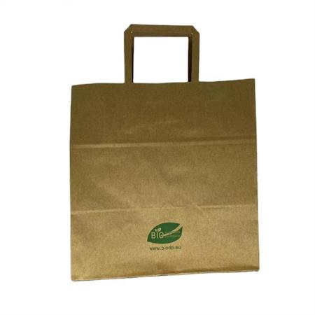 shopping kraft brown paper bags with handles