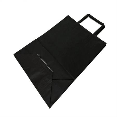 bolso de compras de bolsa de papel marrón de color puro personalizado profesional