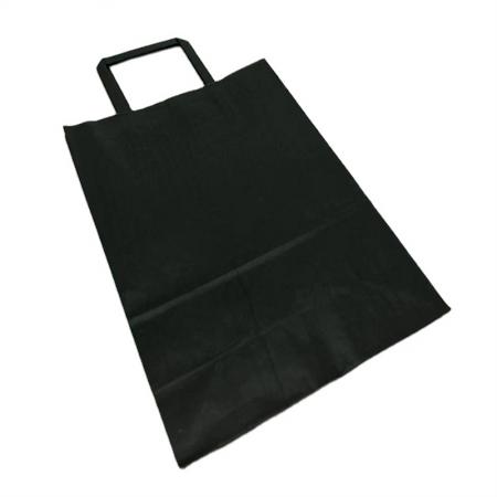 bolso de compras de bolsa de papel marrón de color puro personalizado profesional