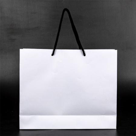 Wholesale Design Custom Exquisite White Kraft Paper Bag
