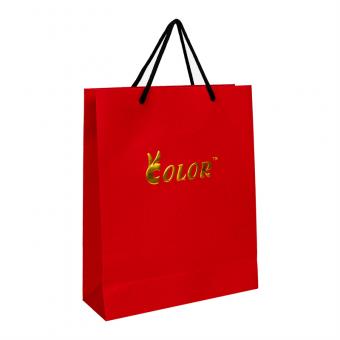 Bolsas de regalo de papel de diseño geométrico de alta calidad más vendidas con asas de papel planas hechas a mano personalizadas